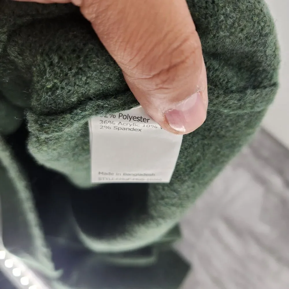 The Commons Men's Green Medium Brushed Crewneck NWT‎ Wool Blend